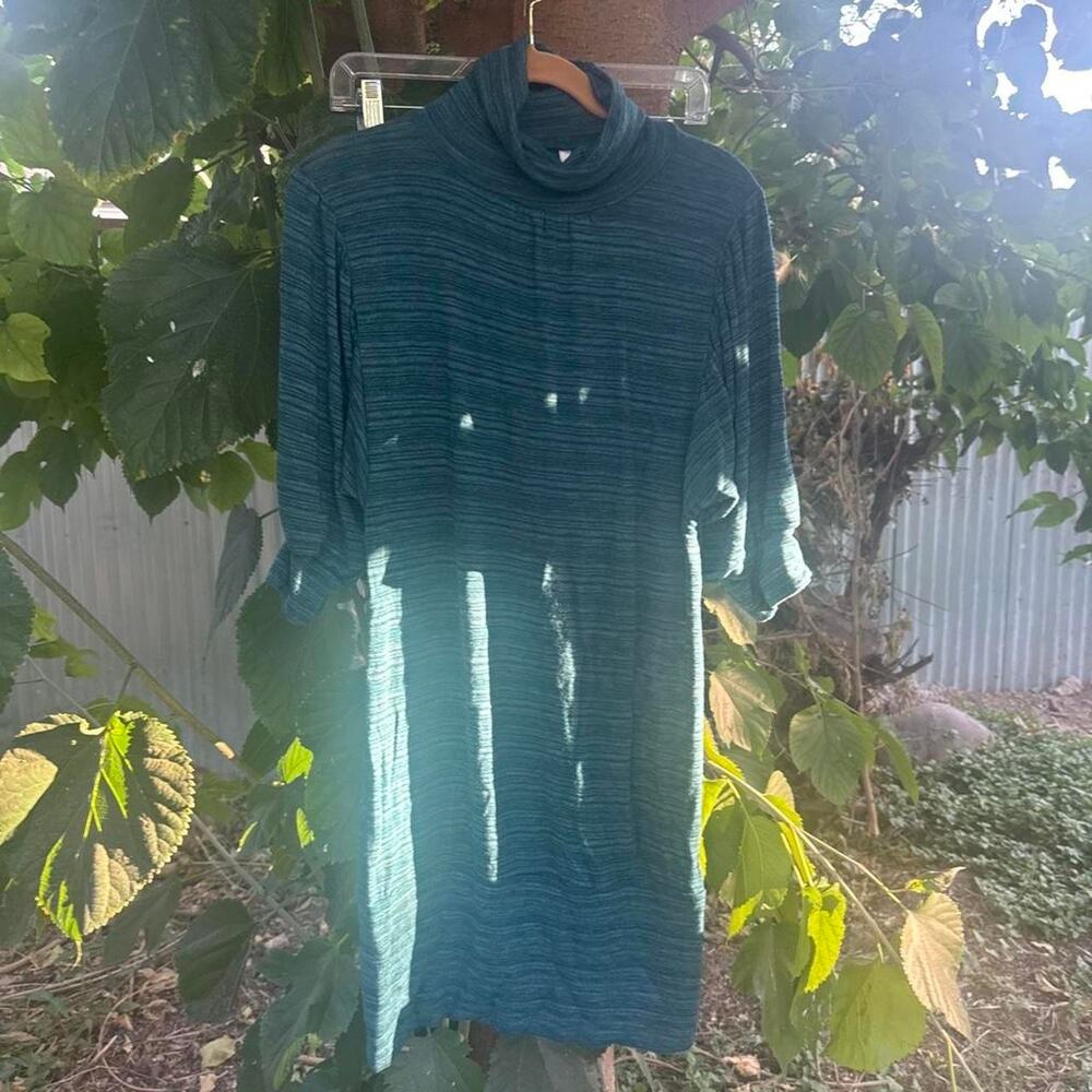 Blue turtleneck dress new with tags 2000s
